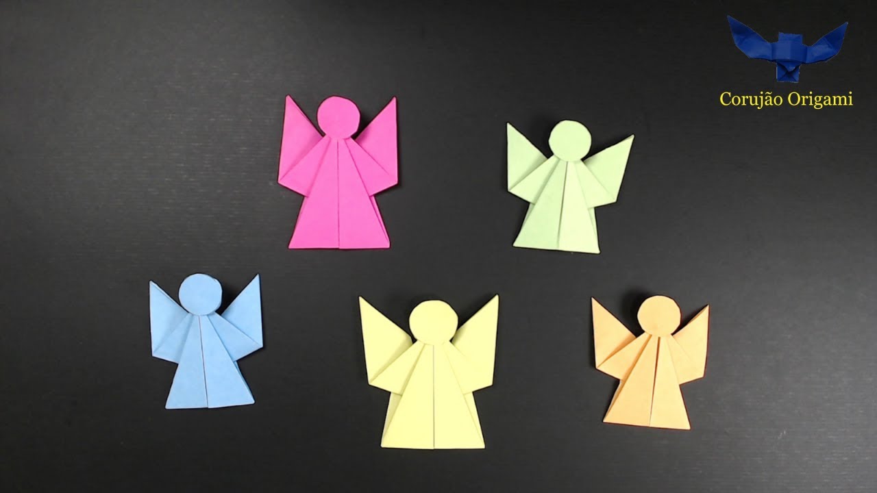 Como fazer Origami ANJO rápido e fácil - tutoriais - DIY