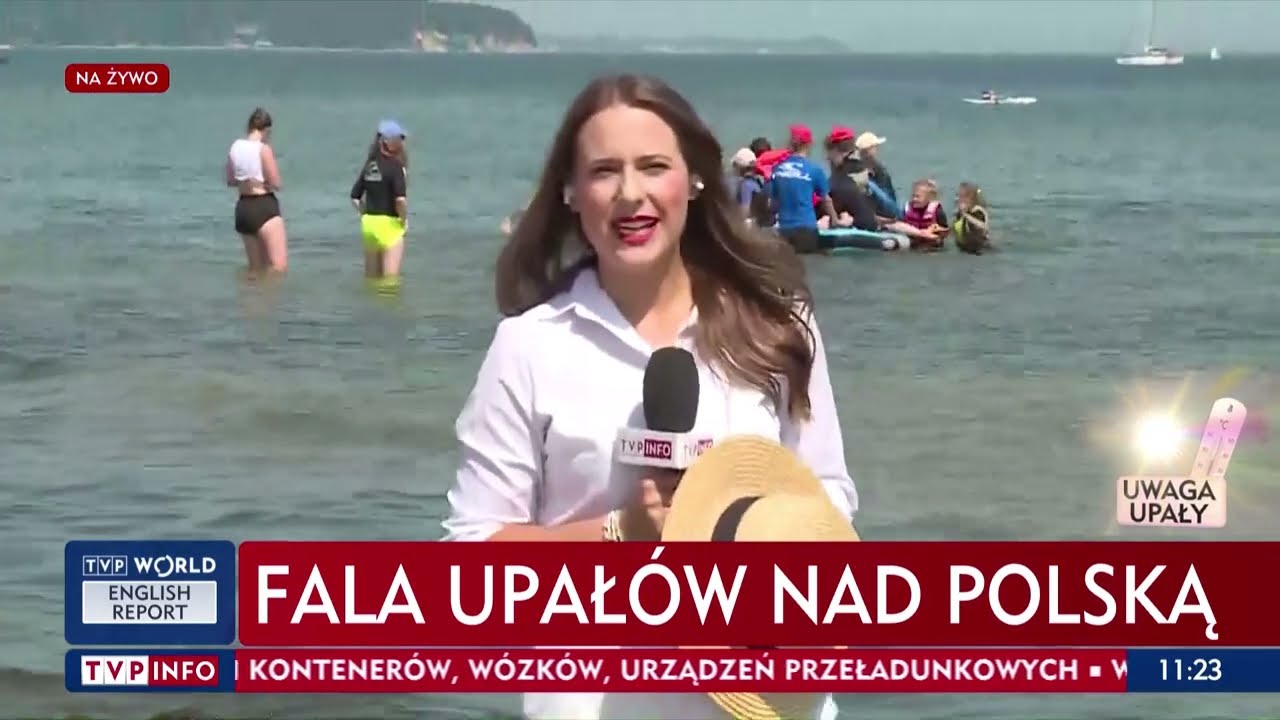 Fala upałów nad Polską. Uważajmy nad wodą ☀️🏖️
