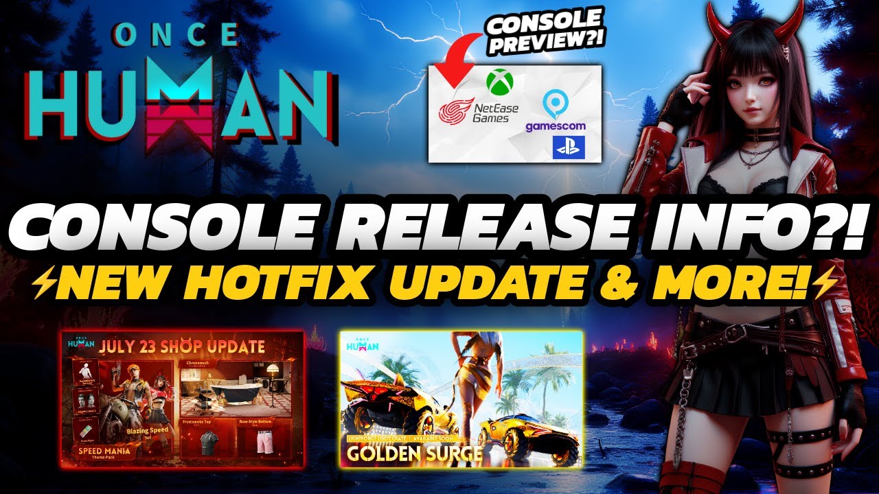 Once Human - NEW Console RELEASE Roadmap?! | SHOP Update & HOTFIX | + MORE