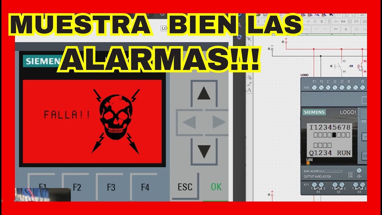 🚀 Curso de Programación LOGO! Versión 8 desde Cero |  MOSTRAR ALARMAS CORRECTAMENTE