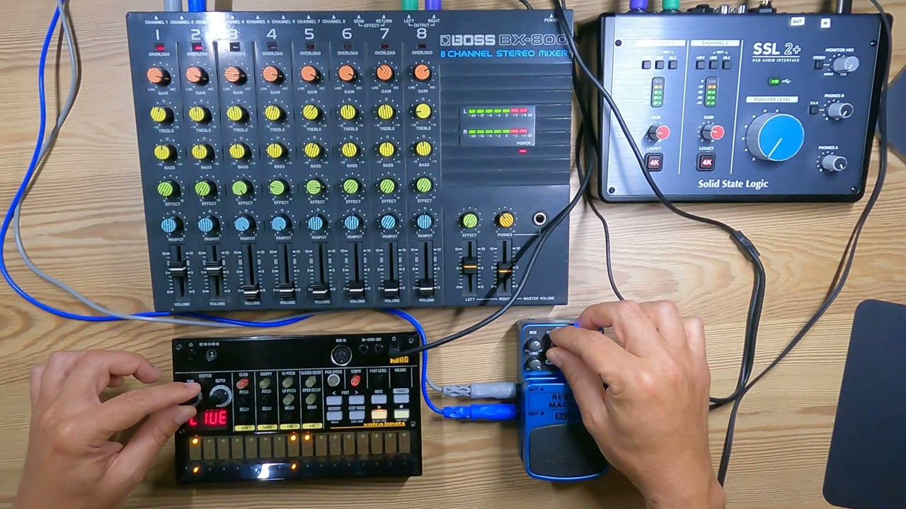 Korg Volca Beats & Behringer RV600