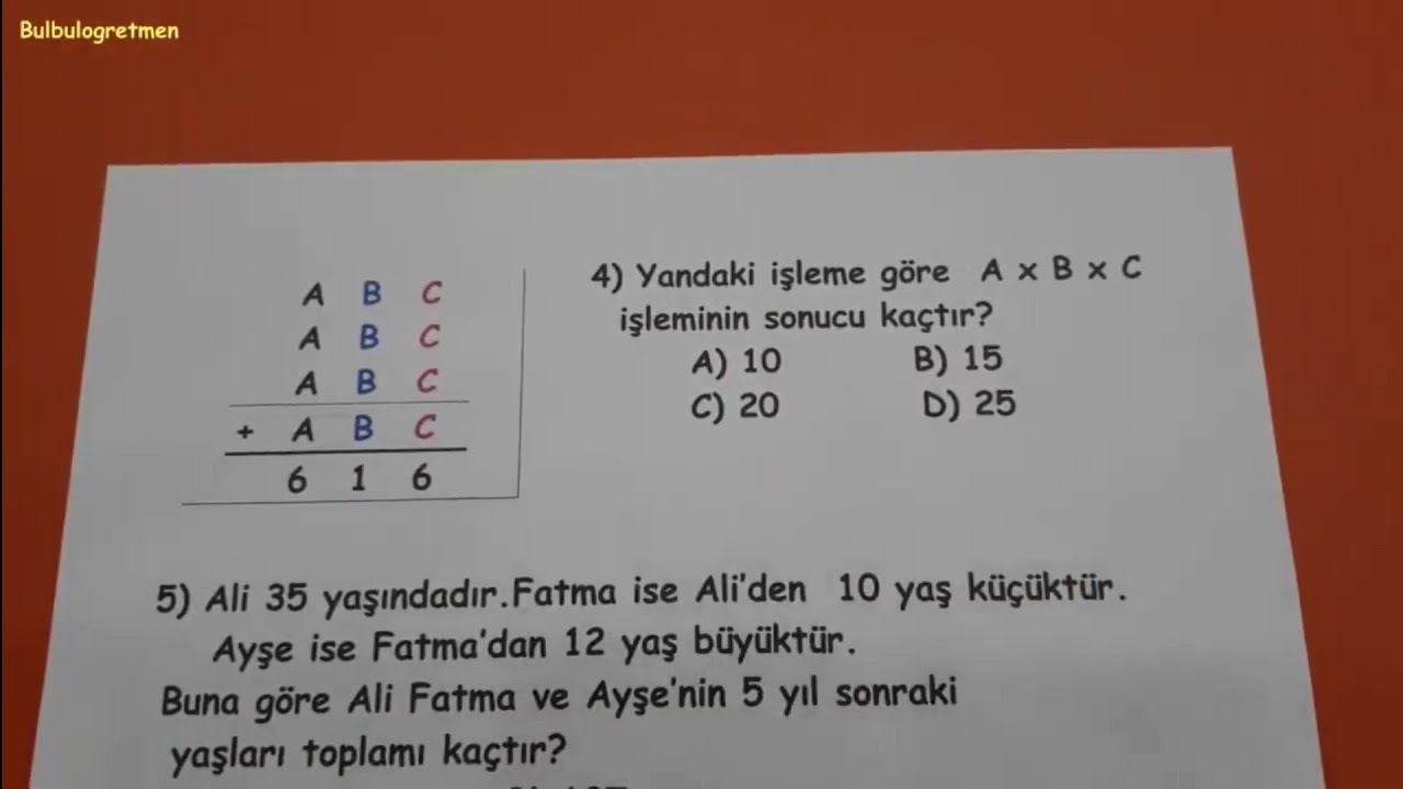 4.sınıf 1.dönem tüm dersler deneme sınavı @Bulbulogretmen #4sınıf #deneme
