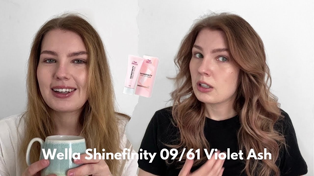 Wella Shinefinity Zero Lift Glaze 09/61 Very Light Blonde Violet Ash Review on highlighted hair