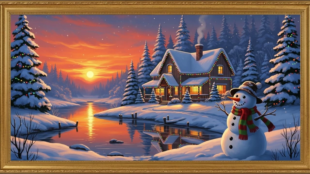 Christmas day Framed TV Art 4k/#tv #4k #frame #christmas