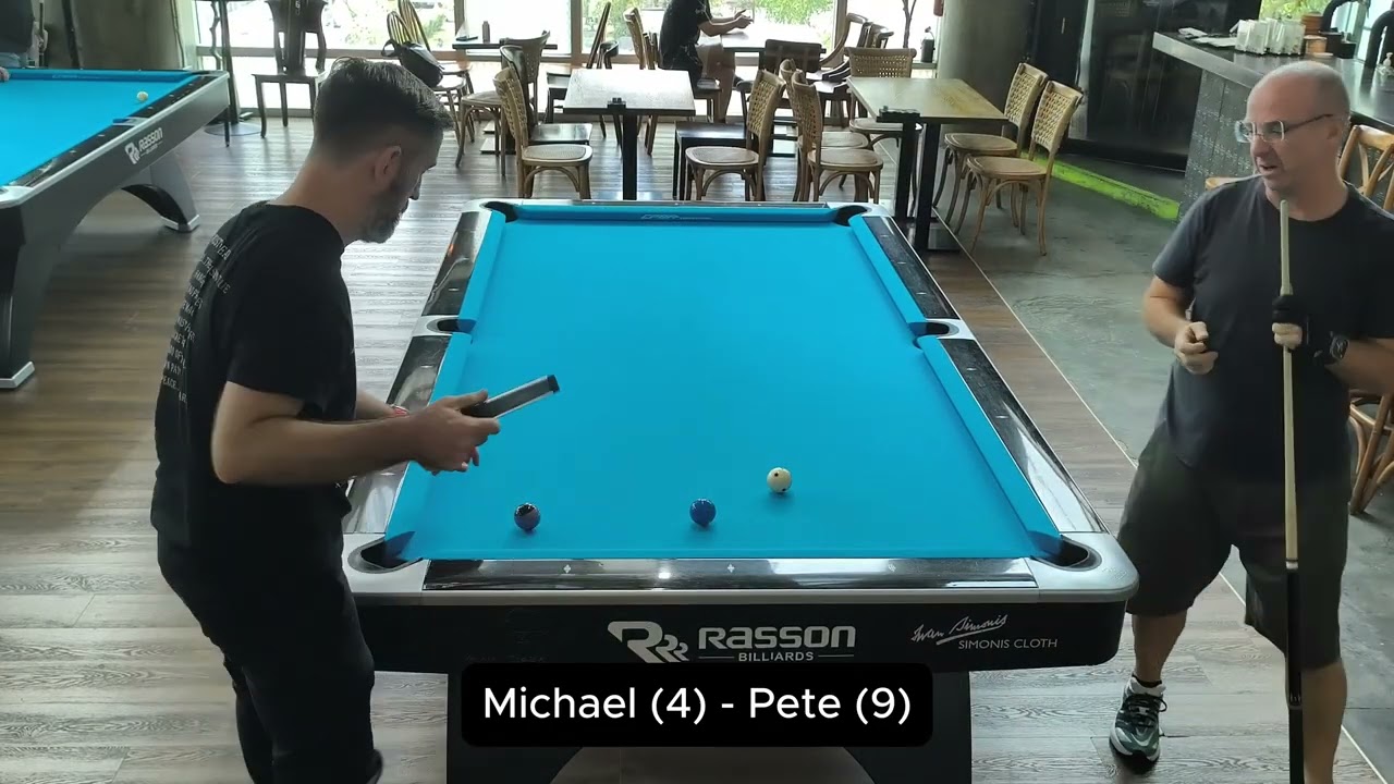 2025-03-06 - Straight pool - Michael v Pete - Race to 75 #tigressbilliards #14.1