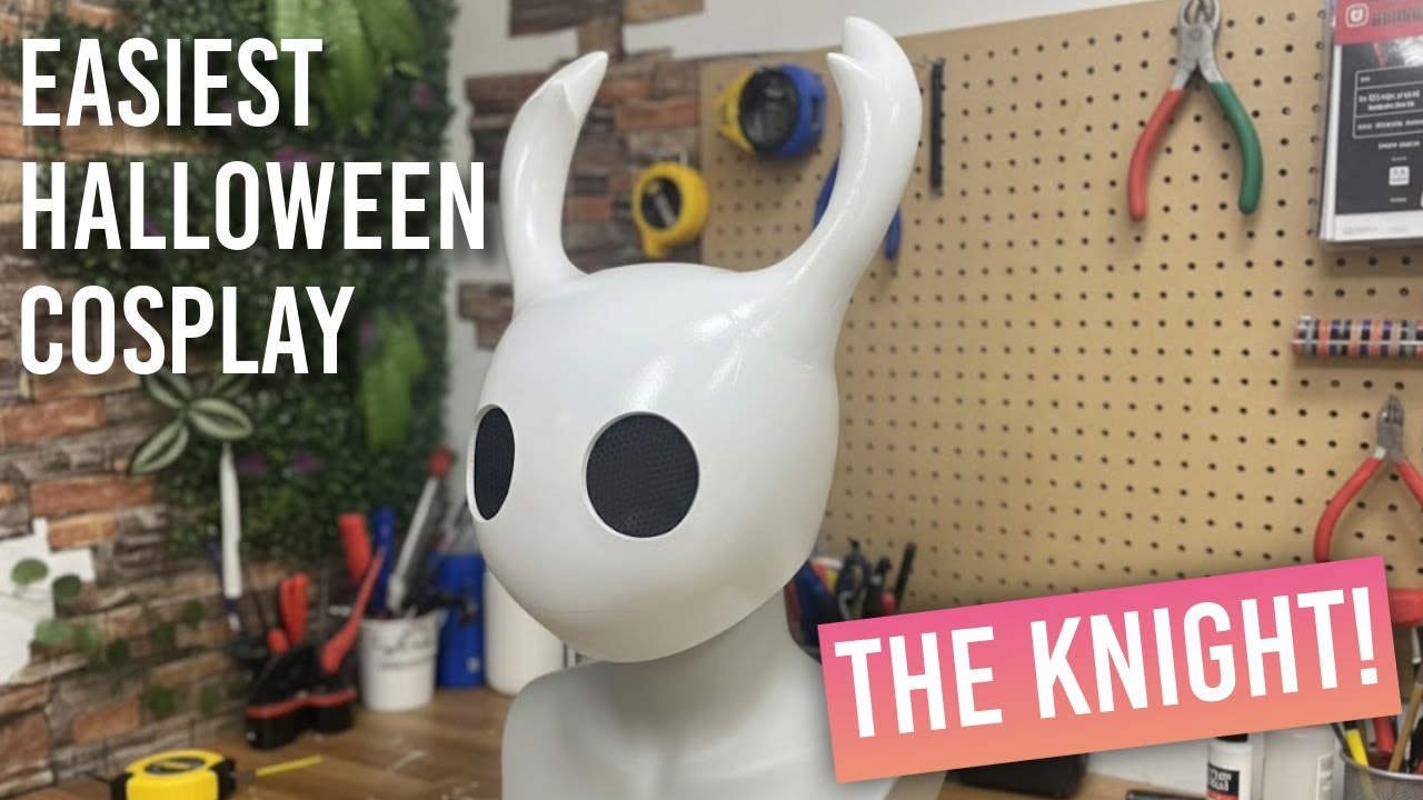 Изготовление рыцарского шлема из Hollow Knight (урок по созданию пенопластового реквизита)