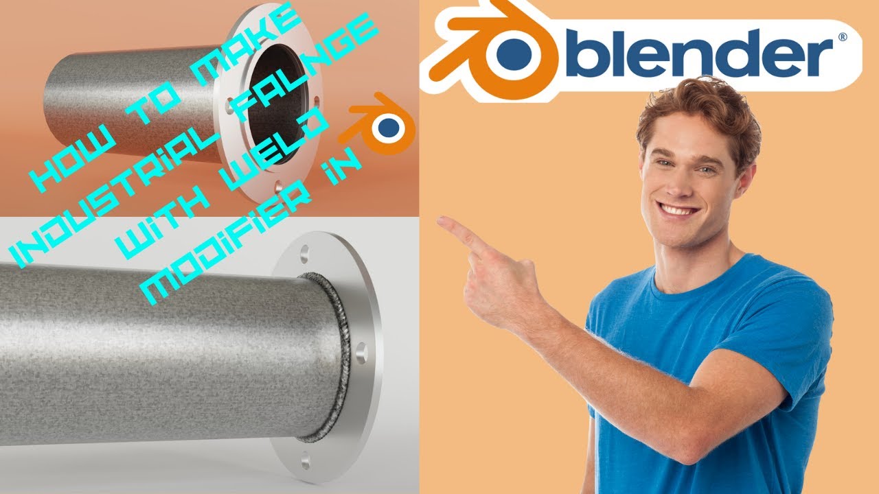 How to Make Flange with welding effect in blender