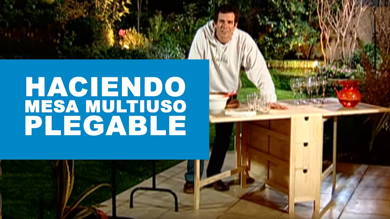 &iquest;C&oacute;mo hacer una mesa multiuso plegable?