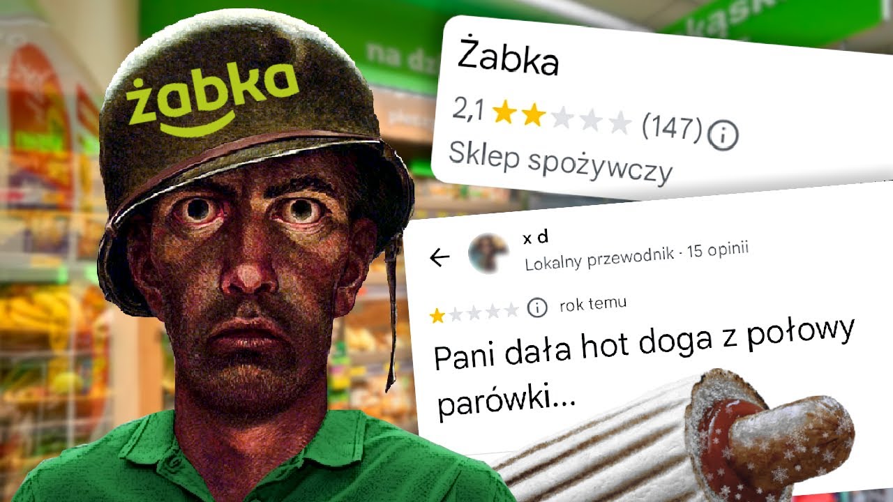 Najgorzej Oceniane Żabki z Google Maps
