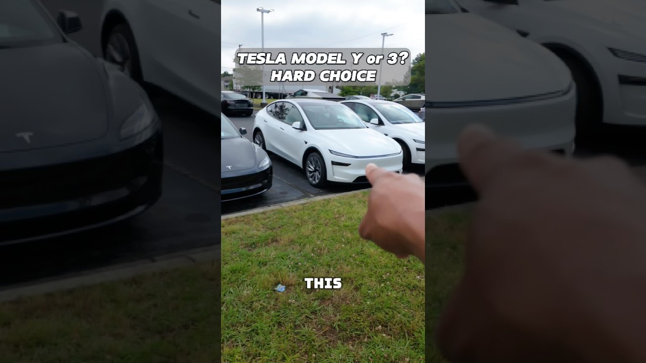 NEW Tesla Model Y vs Model 3 &ndash; Which One Would YOU Choose? 🔥 #modely #teslamodely #model3 #tesla