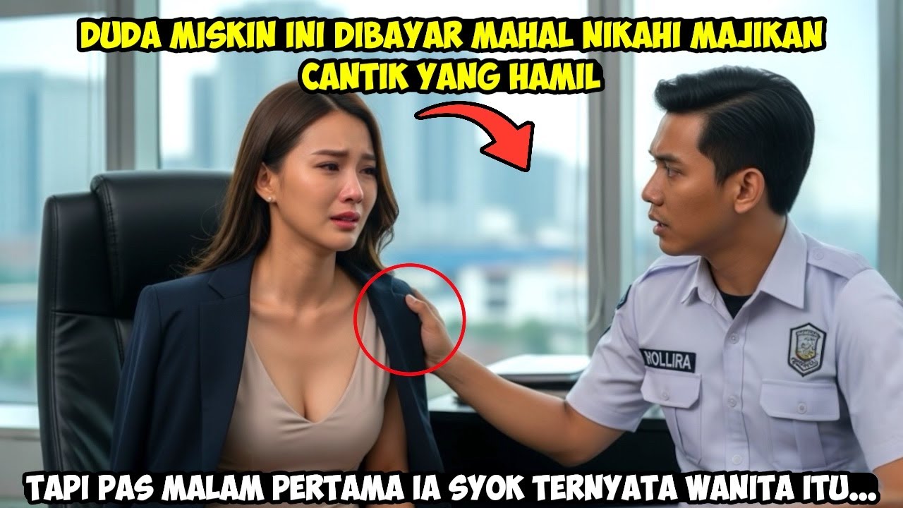 DUDA SATPAM MISKIN DI BAYAR MAHAL NIKAHI MAJIKAN YANG HAMI. TAPI PAS MALAM PERTAMA IA SYOK TERNYATA
