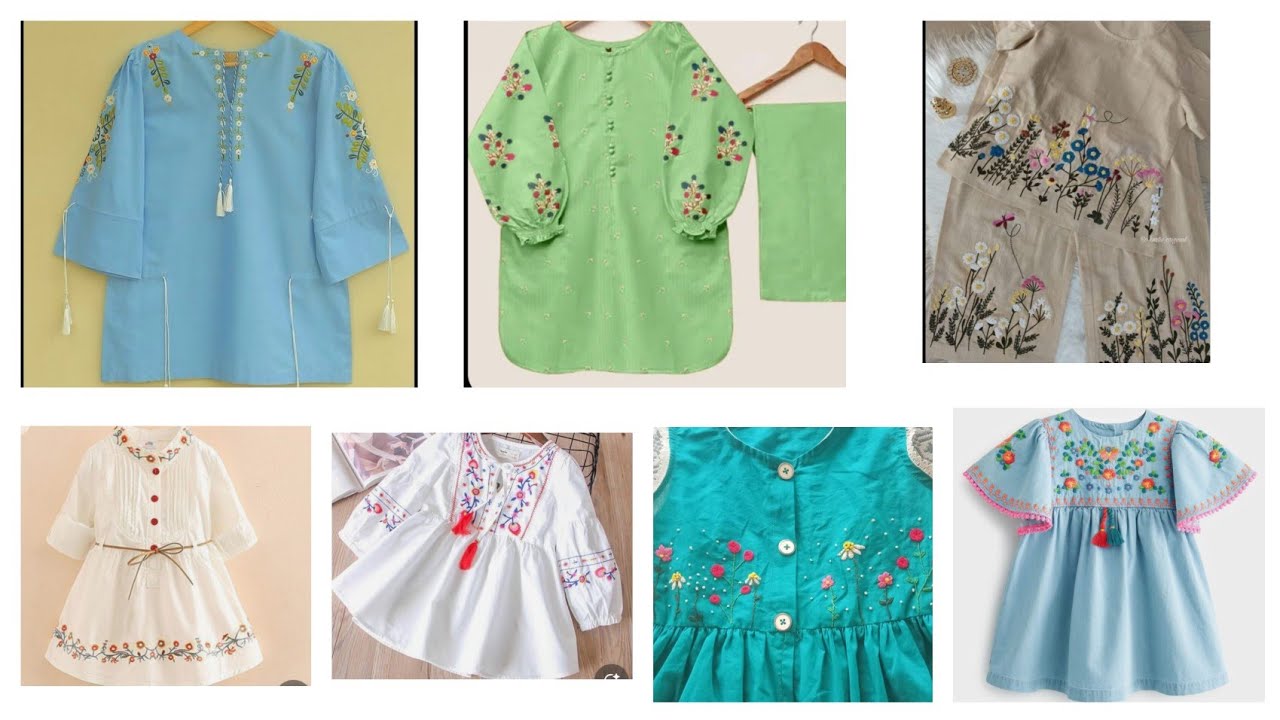 Choti Ladkio k Embroidery Suit | kids Embroidery | Kasheeda kari | Hand Embroidery