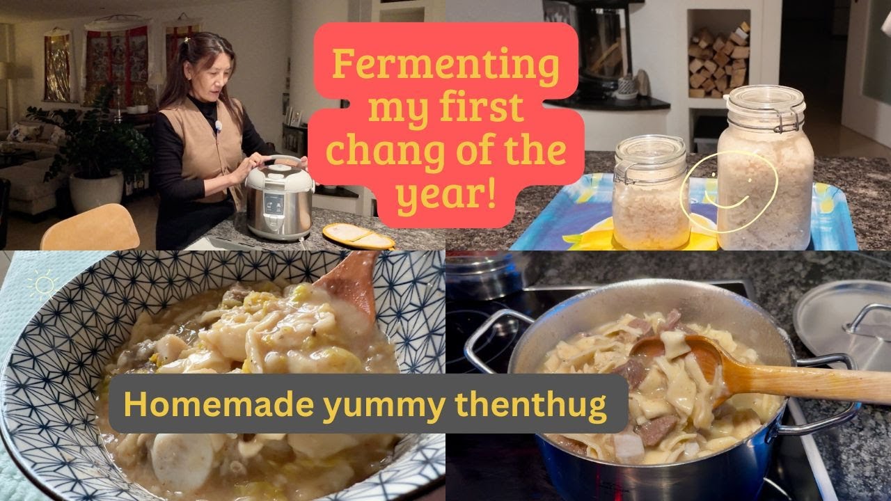 Making This year 2025 Changkol + Thenthug #tibetanfood #tibetanvolgger