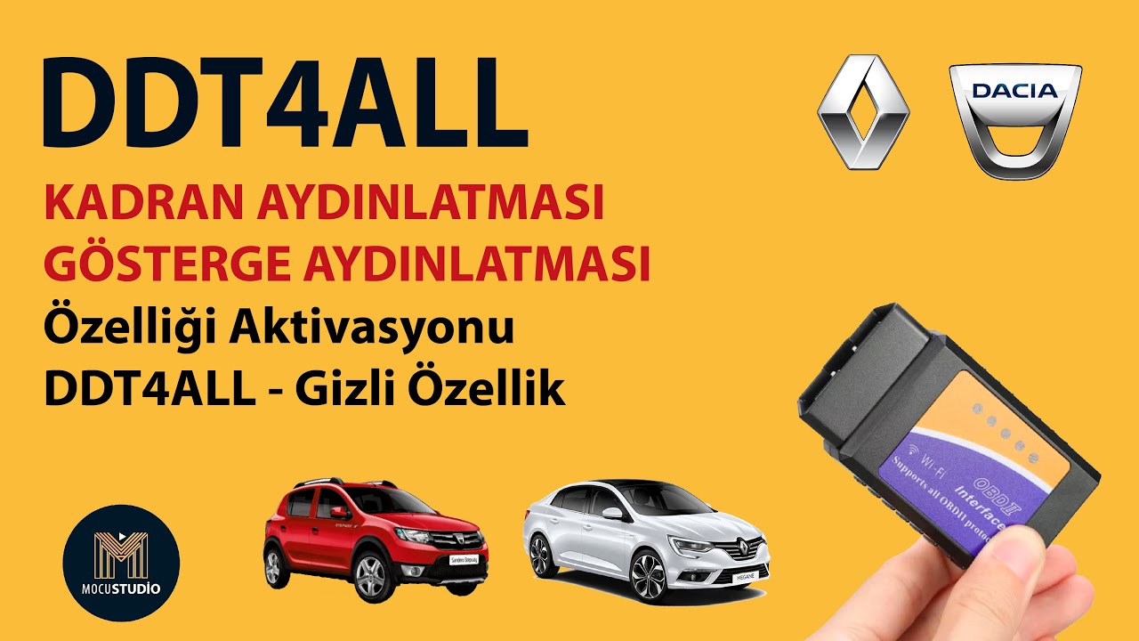 RENAULT - DACİA GÜNDÜZ GÖSTERGE KADRAN AYDINLATMASI DDT4ALL - Gizli Özellik