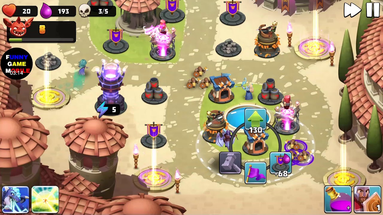 FGMobile - Castle Creeps TD: Chapter 45 - Level 177 - Back Home ( Without Sentinel )