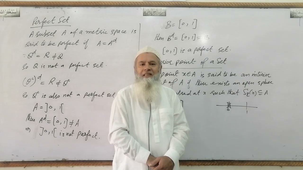 Perfect Set, Interior Point, Interior of a Set, Interior of a Set A is the Largest Open Subset of A