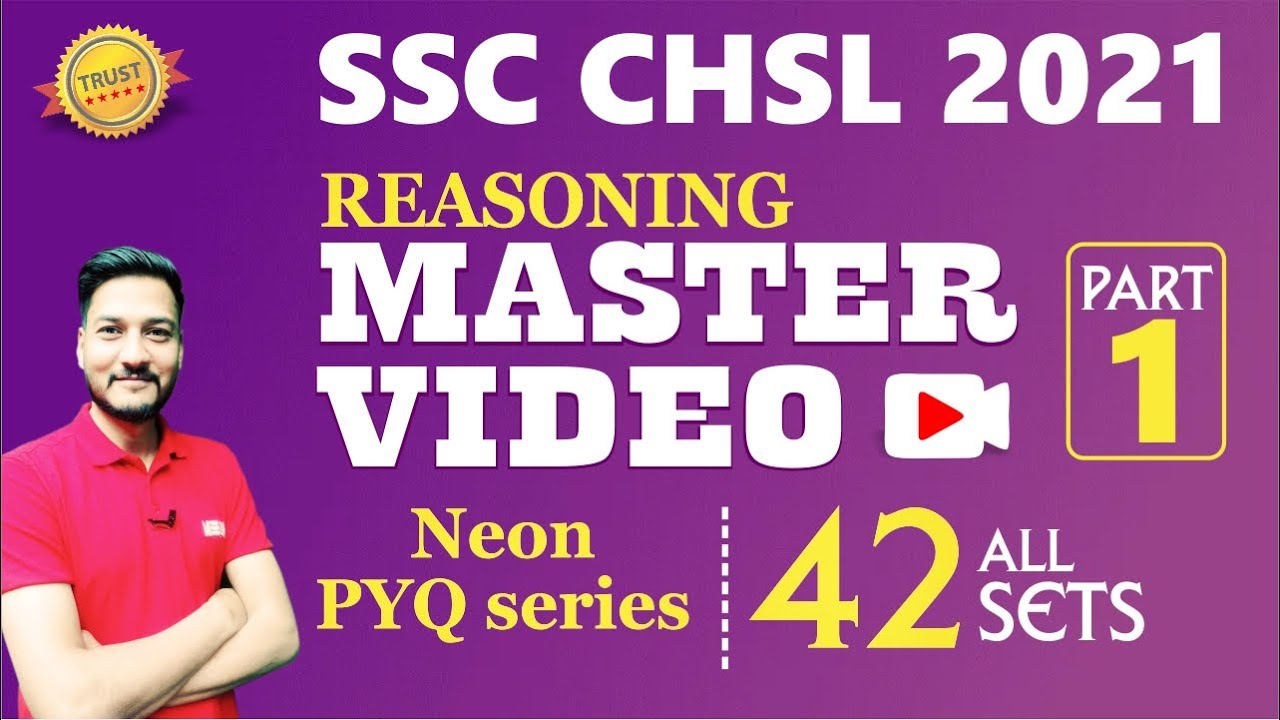 SSC CHSL 2023 || SSC CHSL 2021 Reasoning ALL 42 Sets Previous Year Questions Best Solutions