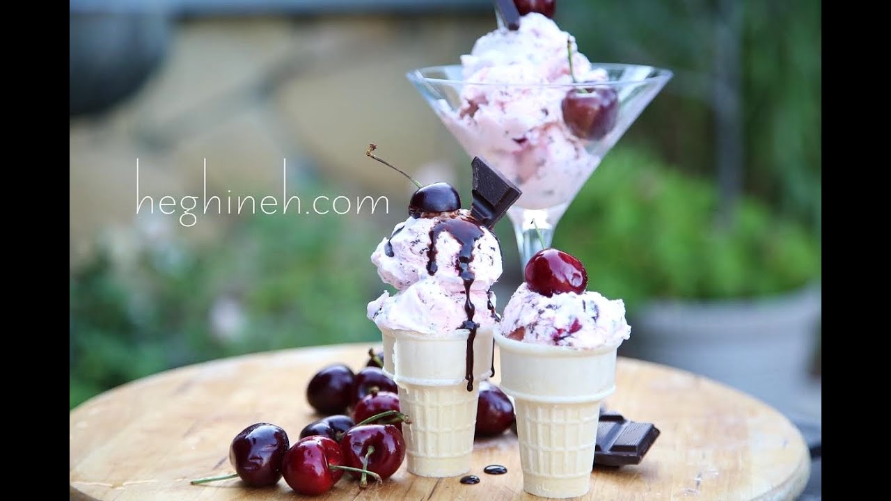 How to Make Cherry Ice Cream - Heghineh Cooking Show