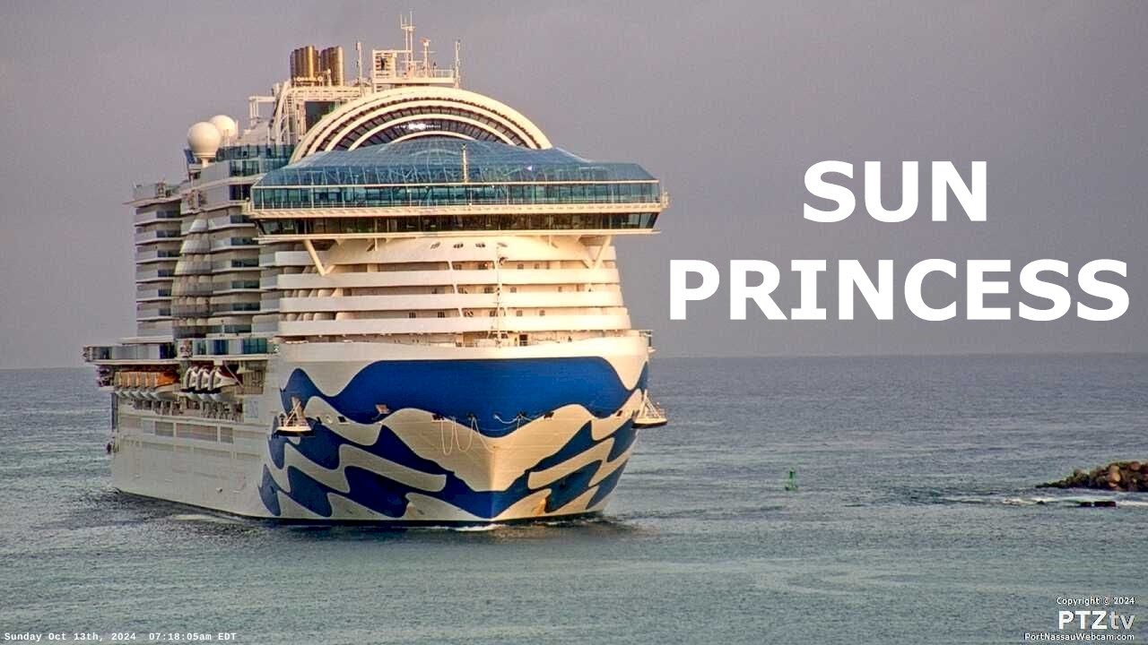 SUN PRINCESS First arrival in Nassau, Bahamas on 10/13/2024