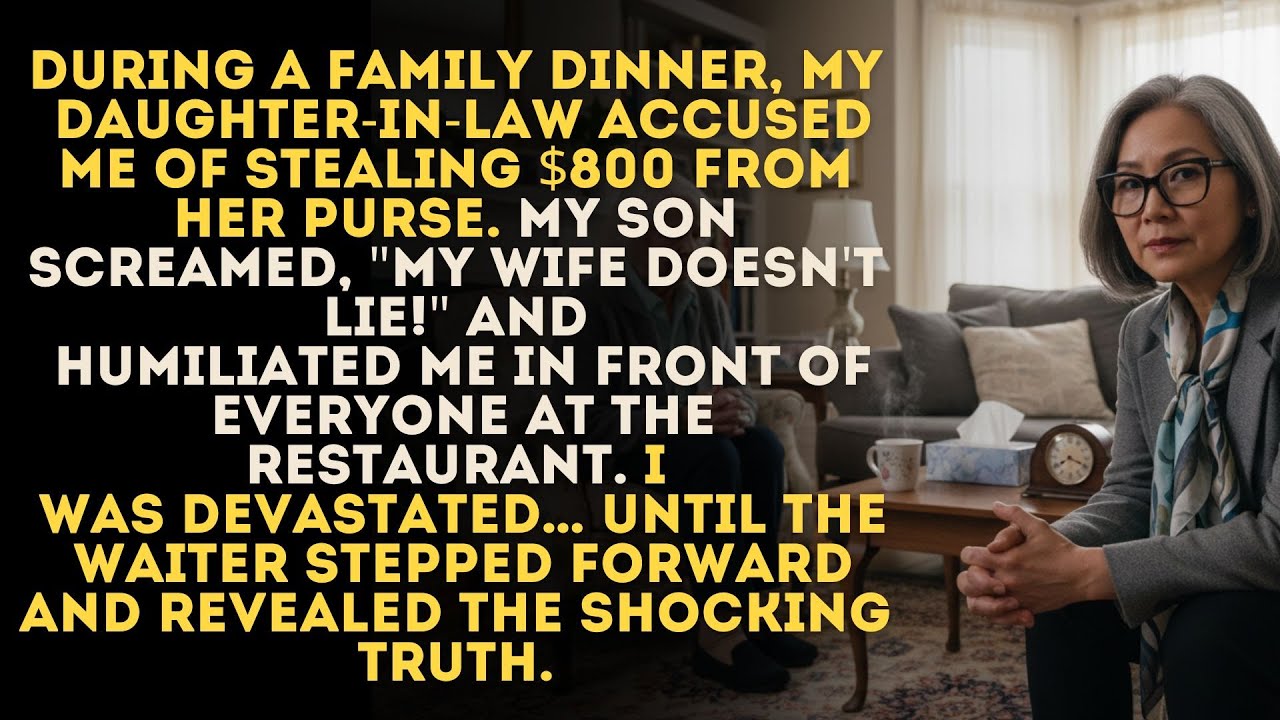 Daughter-In-Law Said I Stole $800. Son Yelled 