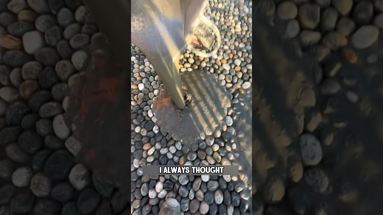 How Pebble Paths Are Made #shorts