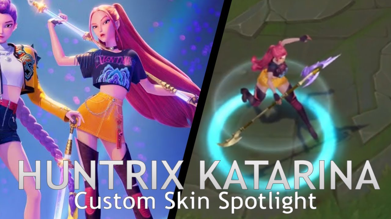 Huntrix Katarina Custom Skin Spotlight - Skin by LordksOP - League of Legends