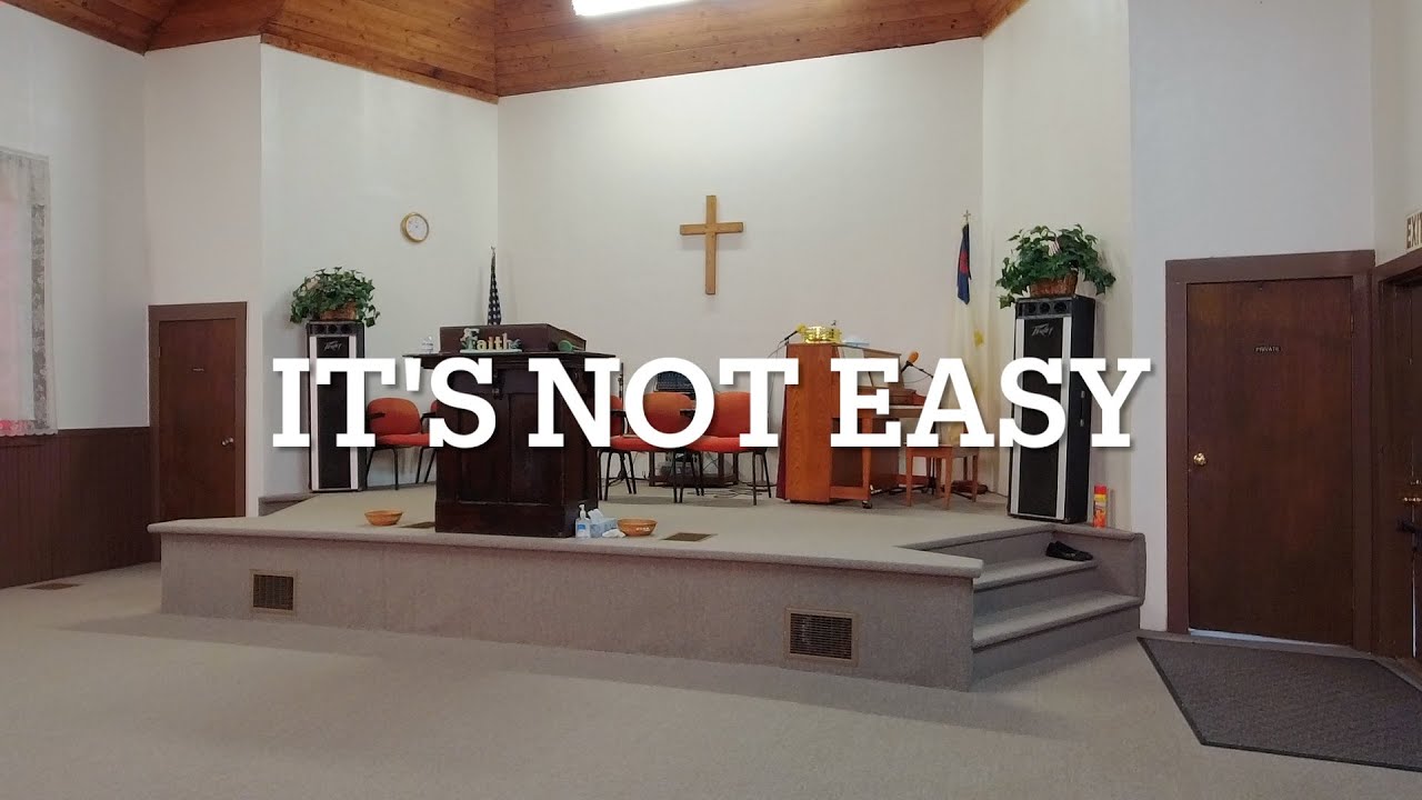 It's not easy