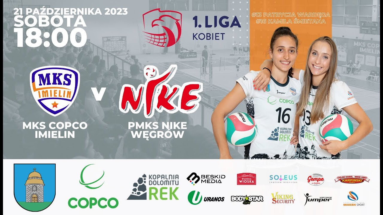 I LIGA KOBIET: MKS COPCO IMIELIN - PMKS NIKE Węgrów