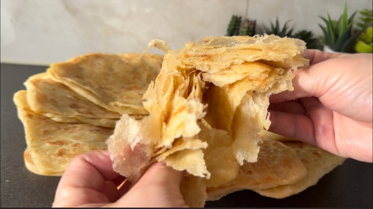 مسمن مورق و مقرمش و رطب و بطريقة ساهلة جربوه 👍بمذاق روعة#مسمن #مسمن_مورق 