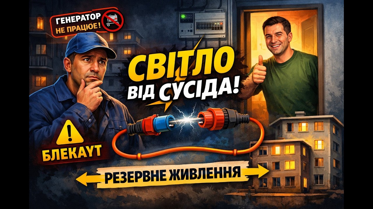 Світло від сусіда під час блекауту — як підключити БЕЗПЕЧНО?