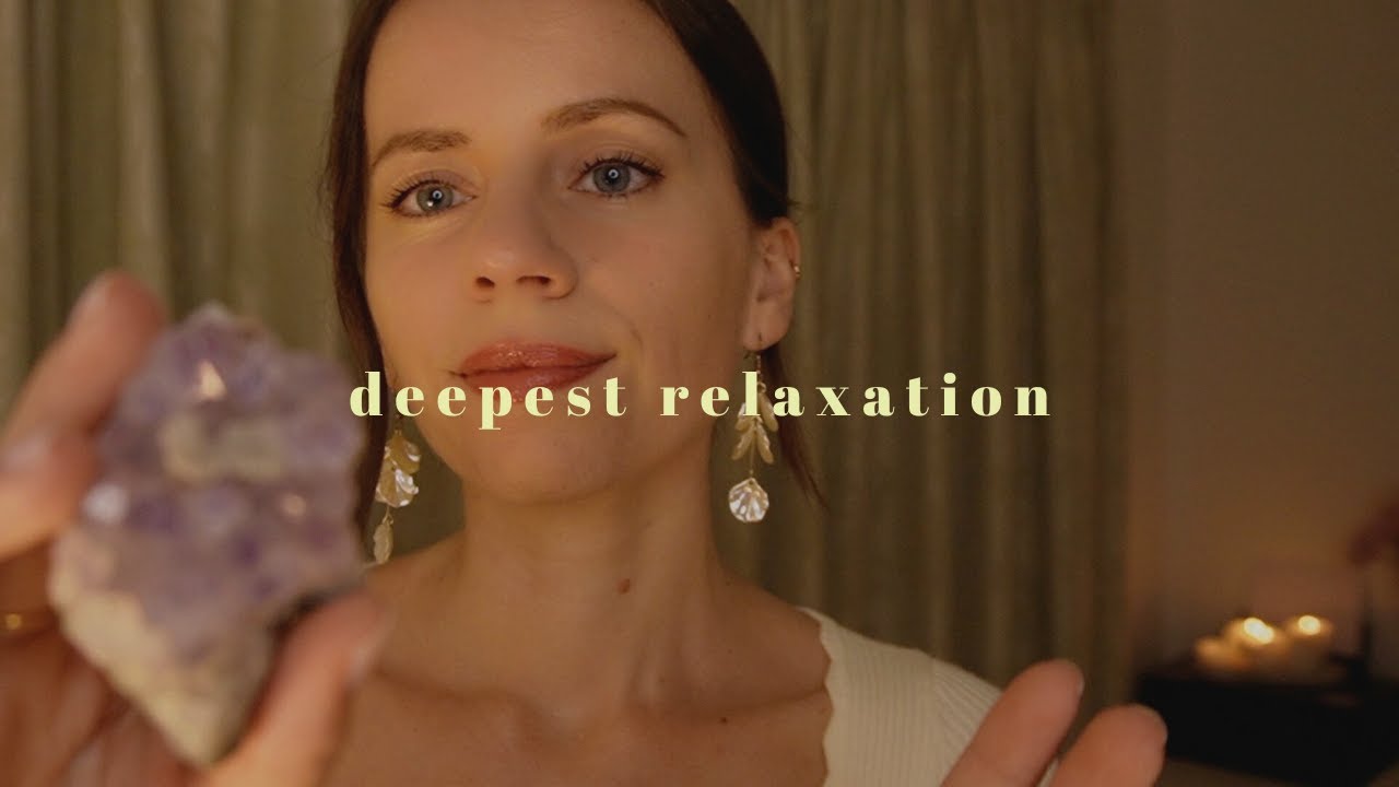 ASMR Reiki deep relaxation before sleep: body scan, count down, soft spoken