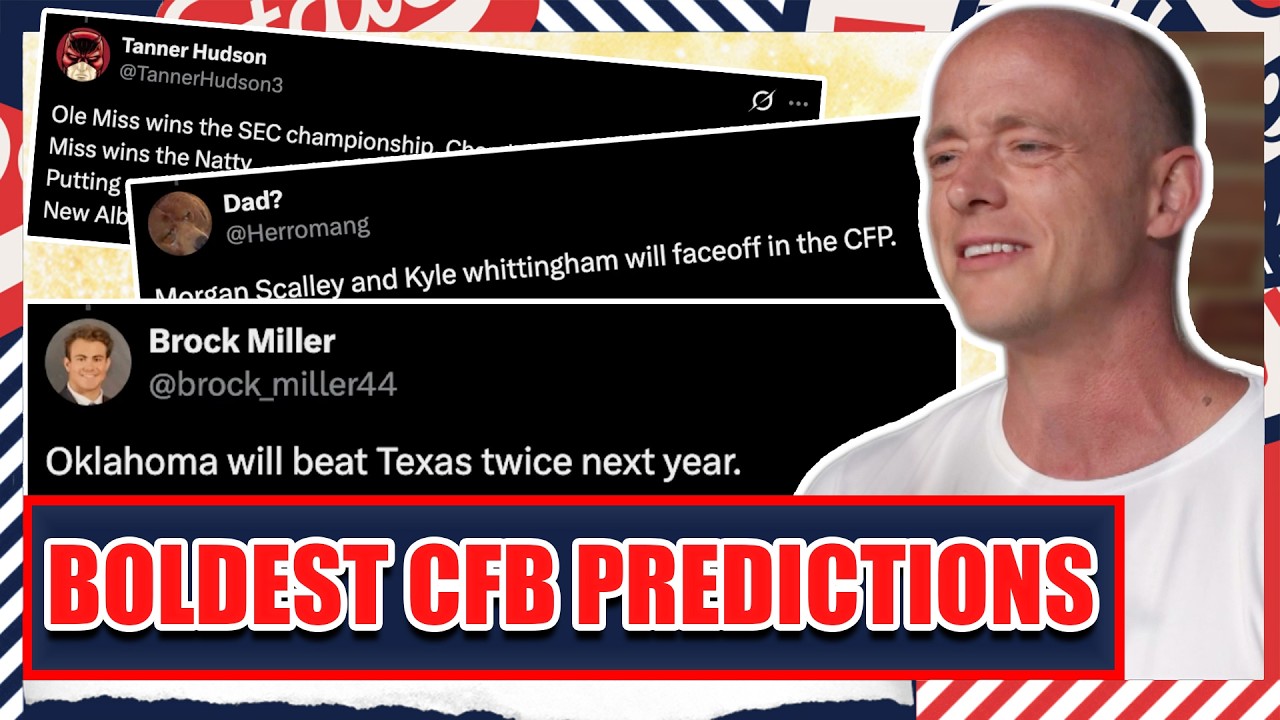 Boldest CFB Predictions For 2026 - Josh Pate's College Football Show