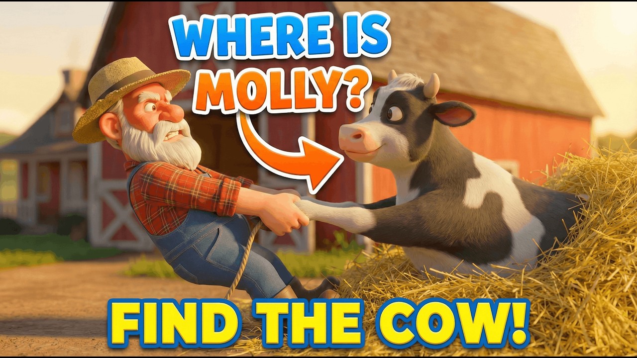 Old MacDonald Had a Farm - E-I-E-I-O 🚜🐮 Fun Nursery Rhyme & Kids Song for Toddlers & Preschoolers