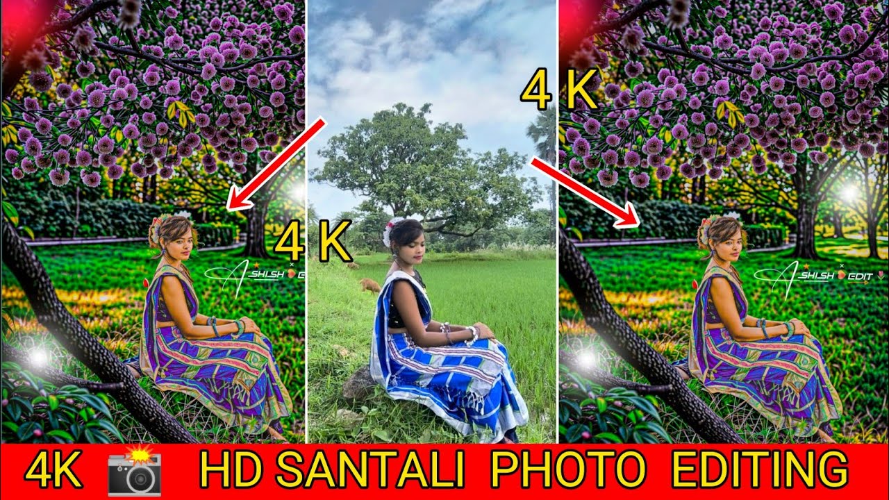 Santali Photo 😱 Editing Tutorial | Beautiful Nature Background Edit 🌸