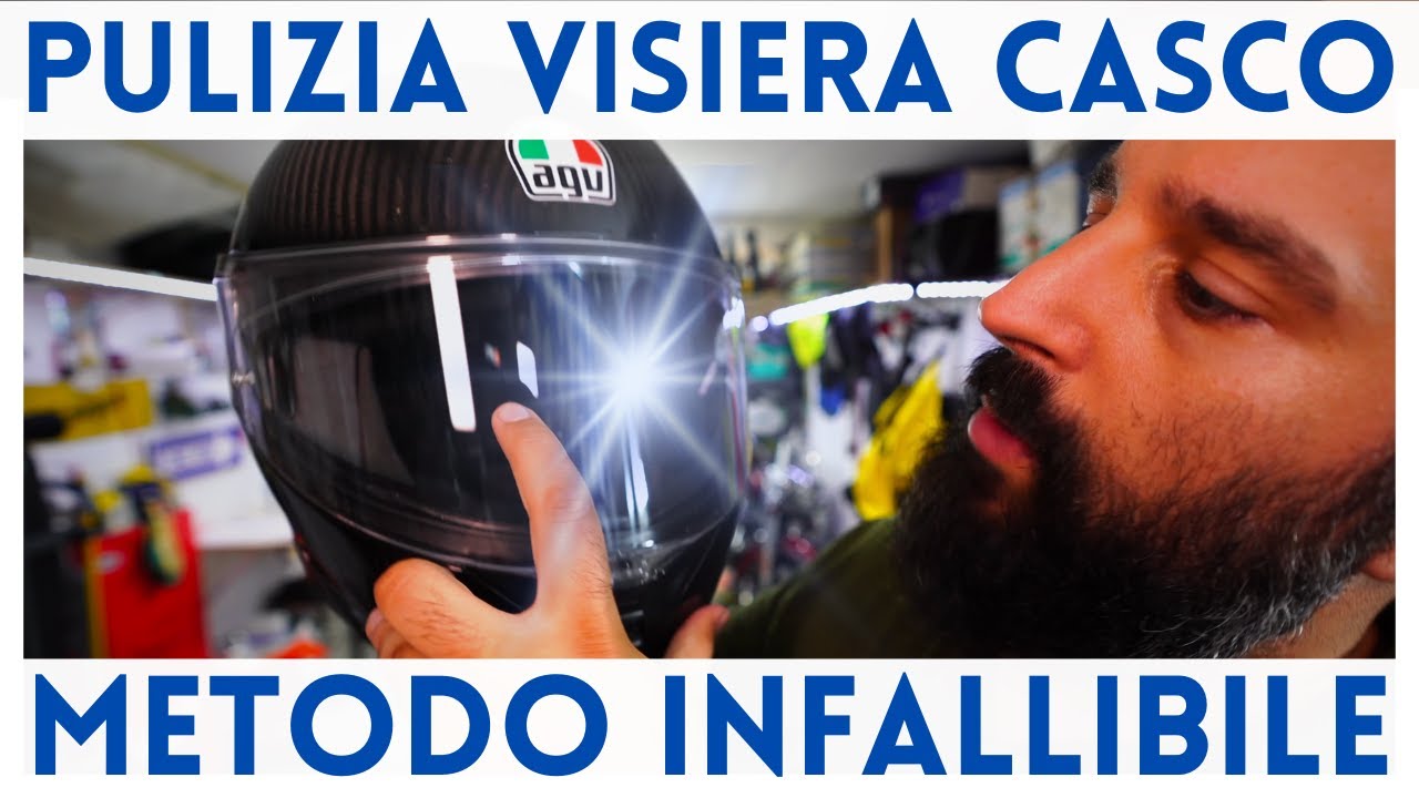 Come pulire visiera, casco e parabrezza IN UN MINUTO e mantenerli LUCIDI