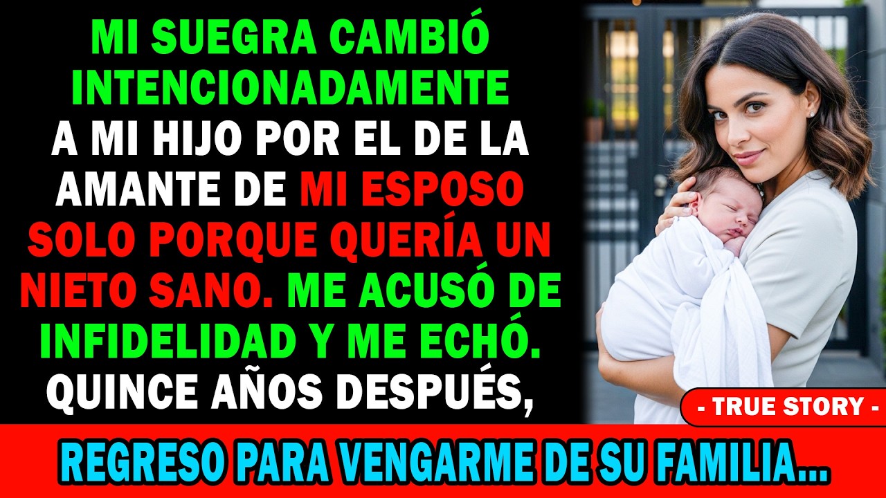 😤Mi Suegra Cambió A Mi Hijo Por El De La Amante De Mi Marido 👶Y Luego Me Echó😏 15 Años Después...⁉️