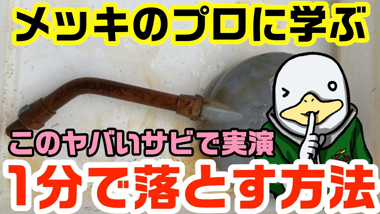 【専門家監修】これは奇跡か?サビを落として再発防止する方法!!