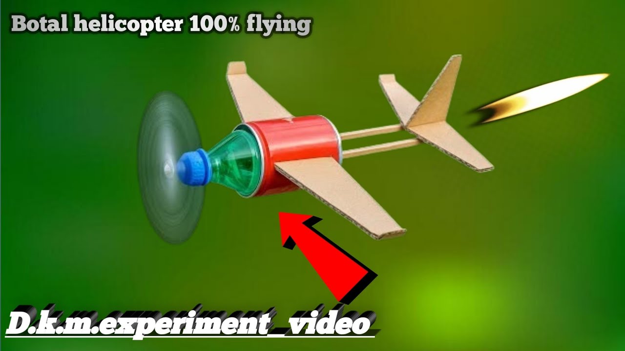 How to make at home 🚁 helicopter for using plastic bottle / new science project for working100%😱/diy