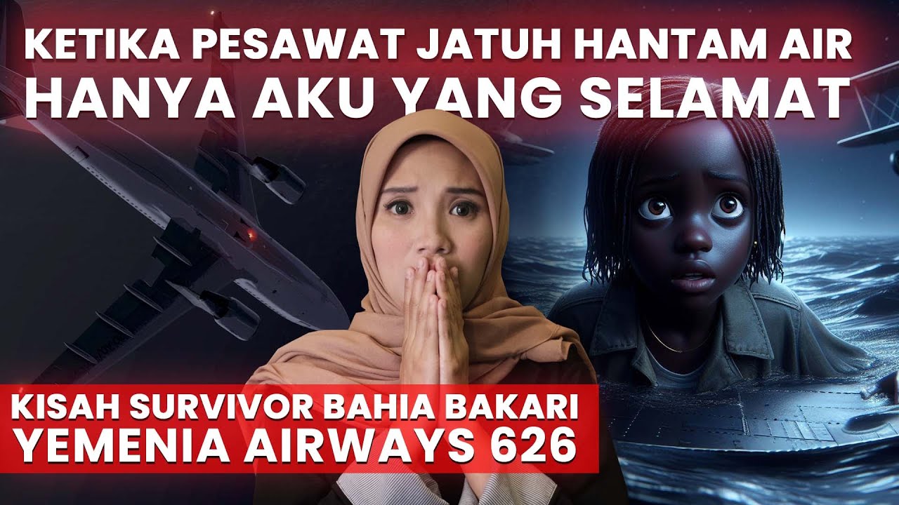SELAMAT SENDIRIAN KETIKA PESAWATNYA JATUH KENCANG HANTAM LAUTAN |  YEMENIA 626