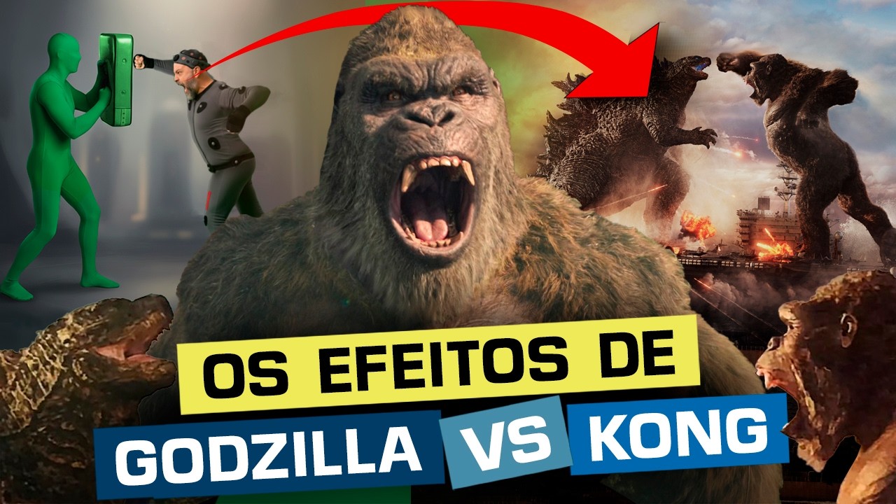 O SEGREDO dos EFEITOS de GODZILLA VS KONG (bastidores, como foi feito)
