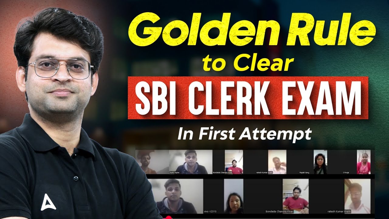 Golden Rule to Clear  | SBI CLERK Exam | In First Attempt | By Navneet Tiwari