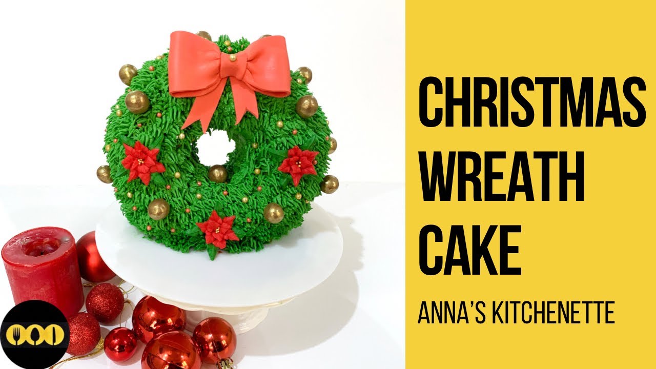 Christmas Wreath Cake | Almond Apricot Cake | Top Forward Cake | 3D Xmas Wreath Cake