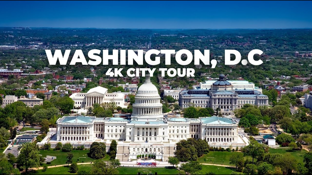 Washington, D.C. 4K City Tour | Famous Landmarks, Monuments & Culture | City Tours 