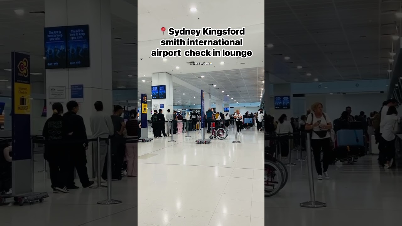 Sydney Kingsford Smith International Airport check in lounge