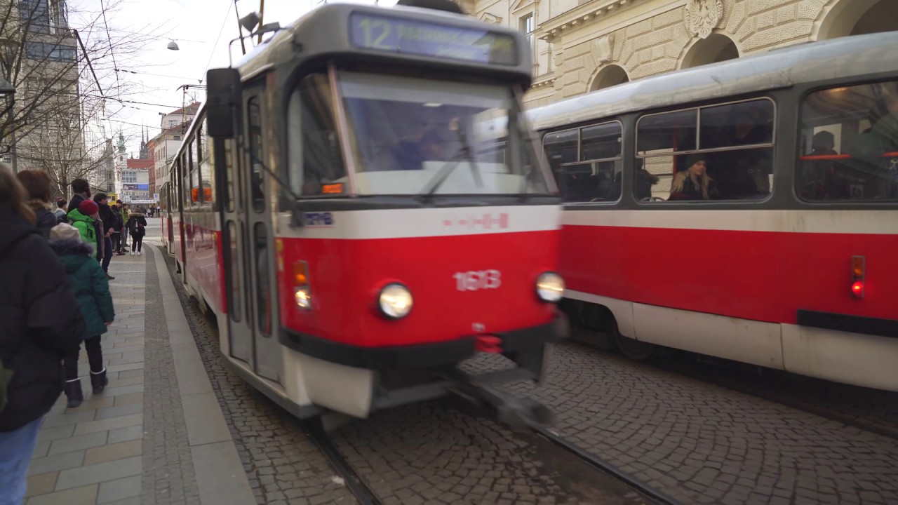 Czech Republic, Brno, tram ride from Česká to Technologický Park