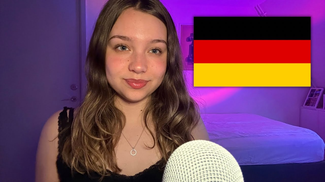 ASMR in German! 🇩🇪💕 (trigger words and close whispers)