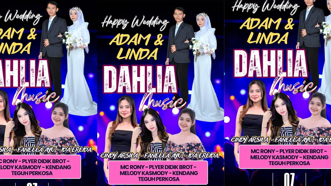 FULL ALBUM NEW DAHLIA MUSIC - WEDDING ADAM & LINDA - BULUNGAN PAKIS AJI - JIO AUDIO
