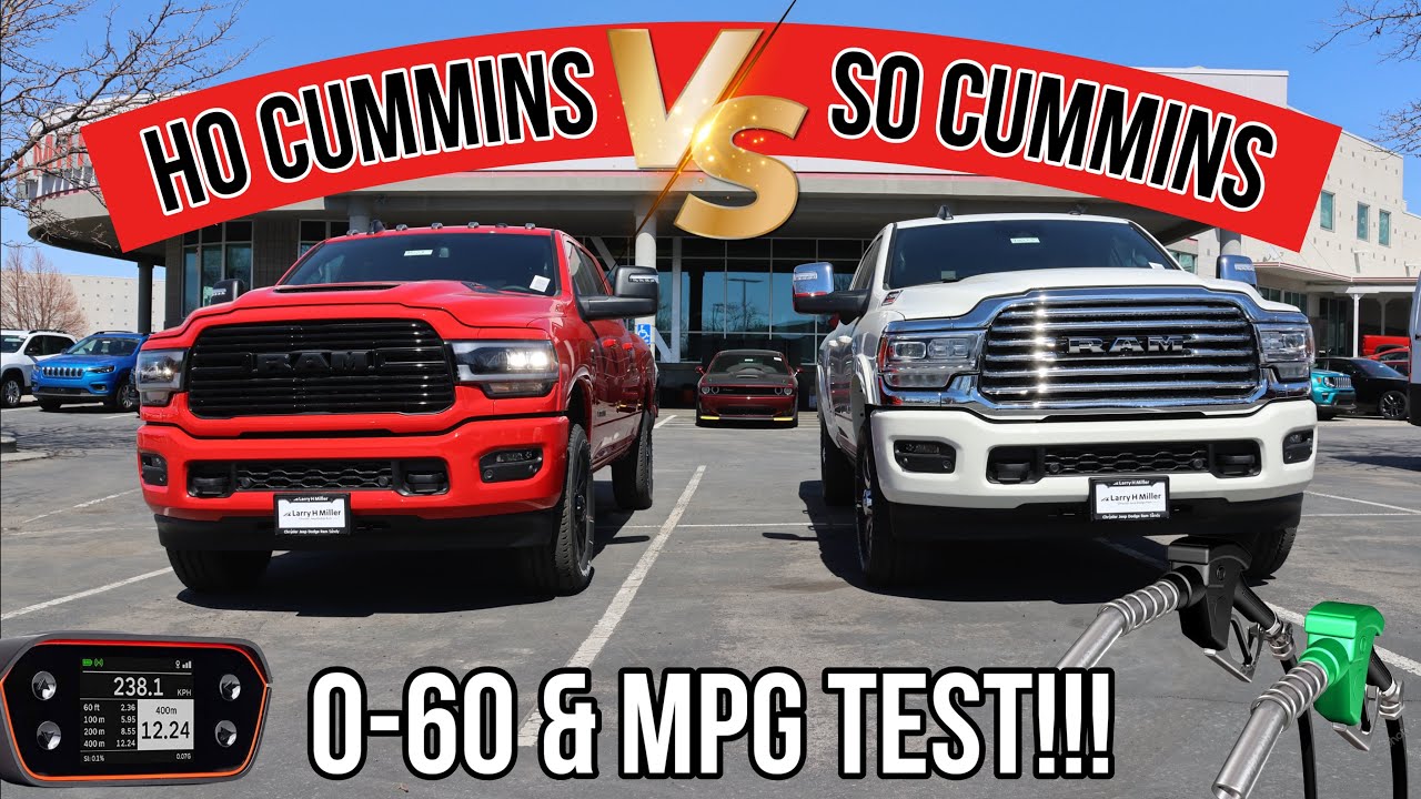 2023 RAM 3500 HO Cummins VS 2500 SO Cummins MPG + Timed 0-60 Test: Some Won't Like This Outcome...