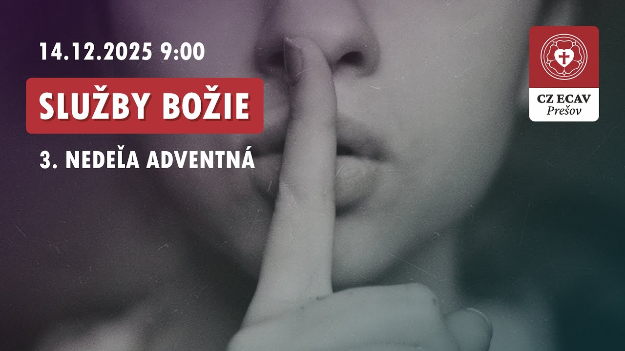 Služby Božie | 3. nedeľa adventná | 14.12.2025 9:00