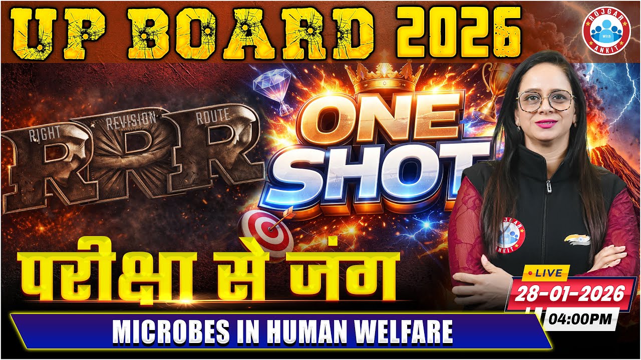 Microbes in Human Welfare | RRR Right Revision Route One Shot | Class 12th Biology | UP Board RWA